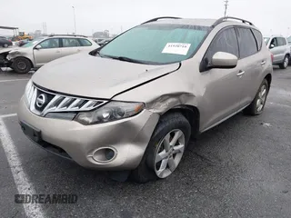 2009 Nissan Murano S with VIN JN8AZ18W99W118667, listed as a IAAI auction lot 41920710 with 169,618 mi miles. Bid and sale history available at carsss.com. Image 2.