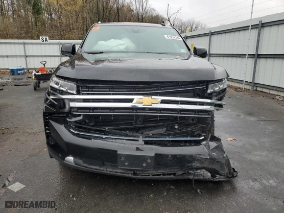 2022 Chevrolet Tahoe LT with VIN 1GNSKNKD4NR327818, listed as a Copart auction lot 81454344 with 46,557 mi miles and Salvage Title. Bid and sale history available at carsss.com. Image 5.