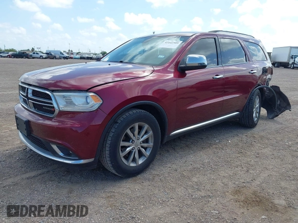2017 Dodge Durango SXT z VIN 1C4RDHAGXHC774613, wystawiony jako IAAI lot #42442509 z przebiegiem 141 395 mil mil oraz . Historia ofert i sprzedaży dostępna na DreamBid. Obrazek 2.