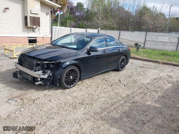2016 Mercedes-Benz CLA with VIN WDDSJ4EB4GN313644, listed as a IAAI auction lot 41876273 with 113,847 mi miles. Bid and sale history available at carsss.com. Image 2.