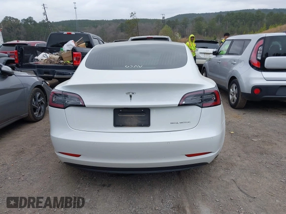 2020 Tesla Model 3 Long Range with VIN 5YJ3E1EB0LF703733, listed as a IAAI auction lot 41796732 with 75,027 mi miles. Bid and sale history available at carsss.com. Image 16.