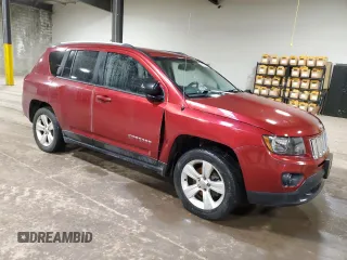2016 Jeep Compass Sport with VIN 1C4NJCBA0GD811004, listed as a Copart auction lot 47080595 with 109,267 mi miles and Clean Title. Bid and sale history available at DreamBid. Image 4.