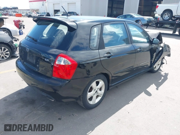 2008 Kia Spectra with VIN KNAFE161285011272, listed as a IAAI auction lot 42303490 with 177,800 mi miles and . Bid and sale history available at DreamBid. Image 4.