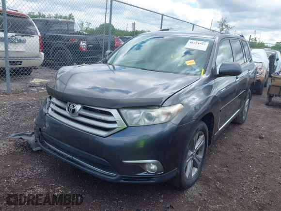 2012 Toyota Highlander Limited with VIN 5TDDK3EH0CS102430, listed as a IAAI auction lot 42321997 with 205,611 mi miles and . Bid and sale history available at DreamBid. Image 17.