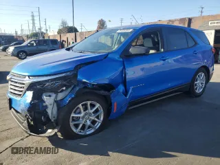 2024 Chevrolet Equinox LS with VIN 3GNAXHEG6RL175025, listed as a Copart auction lot 89308565 with 12,207 mi miles and Salvage Title. Bid and sale history available at DreamBid. Image 1.
