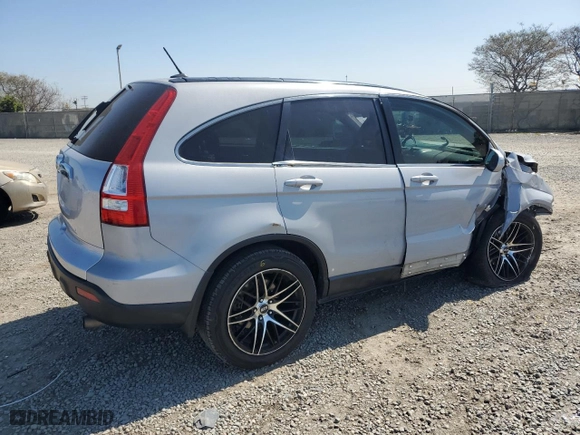 2007 Honda CR-V EX-L with VIN JHLRE38707C048573, listed as a Copart auction lot 52454595 with 246,969 mi miles and Salvage Title. Bid and sale history available at carsss.com. Image 3.