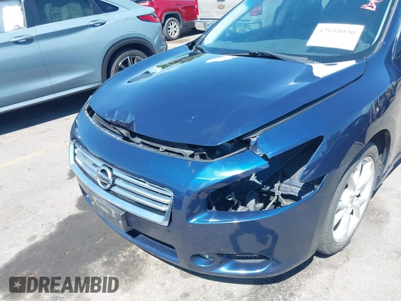 2014 Nissan Maxima S with VIN 1N4AA5AP8EC462019, listed as a IAAI auction lot 42658030 with 105,867 mi miles and . Bid and sale history available at DreamBid. Image 6.