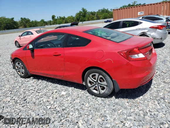 2012 Honda Civic Cpe LX with VIN 2HGFG3B54CH545393, listed as a Copart auction lot 50864095 with 224,943 mi miles and Salvage Title. Bid and sale history available at carsss.com. Image 2.