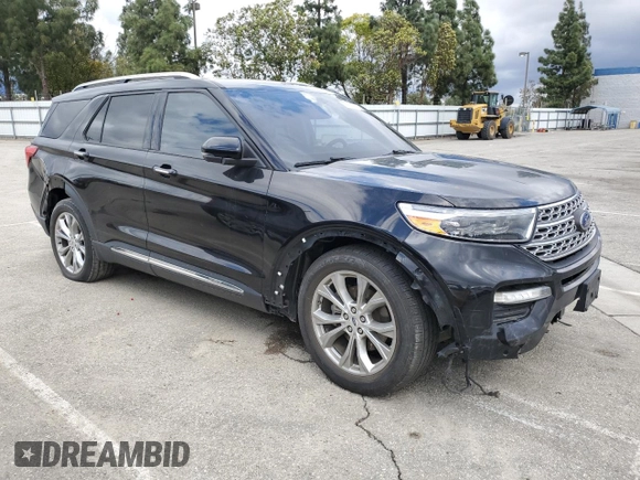 2021 Ford Explorer Limited with VIN 1FMSK7FHXMGB52658, listed as a Copart auction lot 48803235 with 92,158 mi miles and Clean Title. Bid and sale history available at carsss.com. Image 4.