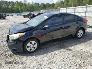 2016 Kia Forte LX with VIN KNAFK4A62G5466151, listed as a Copart auction lot 51963325 with 127,851 mi miles and Salvage Title. Bid and sale history available at carsss.com. Image 1.