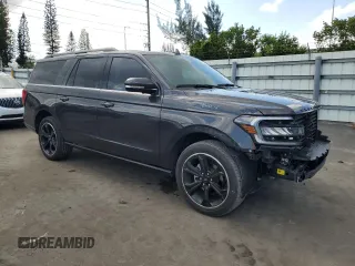 2024 Ford Expedition Max Limited с VIN 1FMJK1K81REA79570, выставлен на аукционе Copart как лот 57052925 с пробегом 11 381 миль миль и Списание • Salvage title. История ставок и продаж доступна на DreamBid. Изображение 4.