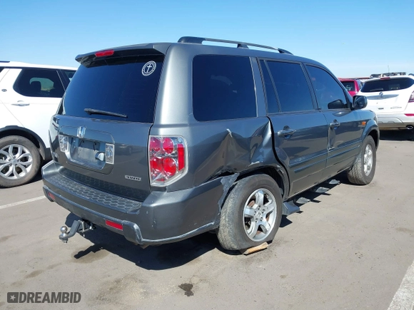 2008 Honda Pilot EX-L with VIN 5FNYF18778B033826, listed as a IAAI auction lot 41836242 with 230,195 mi miles. Bid and sale history available at carsss.com. Image 4.