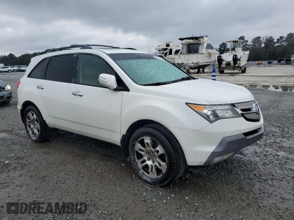 2009 Acura MDX Tech Pkg with VIN 2HNYD28679H530626, listed as a Copart auction lot 46211645 with 169,689 mi miles and Salvage Title. Bid and sale history available at carsss.com. Image 4.