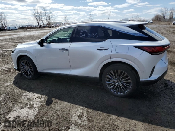 2023 Lexus RX 350 with VIN 2T2BAMCA6PC009752, listed as a Copart auction lot 75423764 with 27,726 mi miles and Salvage title. Bid and sale history available at DreamBid. Image 2.