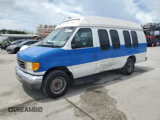 2003 Ford Econoline Cargo with VIN 1FDNS24L63HB98083, listed as a Copart auction lot 65953715 with 121,326 mi miles and Salvage title. Bid and sale history available at DreamBid. Image 1.