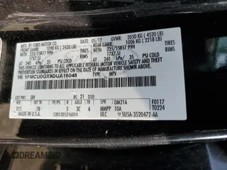 2013 Ford Escape SE with VIN 1FMCU0GX9DUA16048, listed as a Copart auction lot 57780915 with Not provided miles and Salvage title. Bid and sale history available at DreamBid. Image 14.