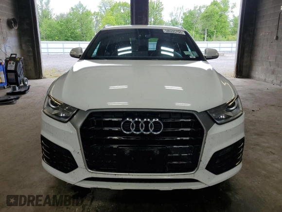 2018 Audi Q3 Premium with VIN WA1BCCFS9JR000127, listed as a Copart auction lot 58555755 with 60,295 mi miles and Salvage title. Bid and sale history available at DreamBid. Image 5.