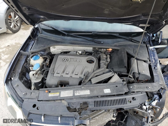 2013 Volkswagen Passat TDI SE w/Sunroof with VIN 1VWBN7A31DC040102, listed as a Copart auction lot 46040665 with 134,606 mi miles and Salvage Title. Bid and sale history available at carsss.com. Image 13.