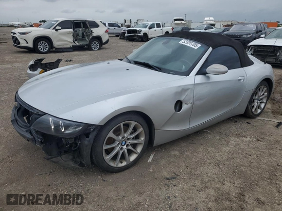 2007 BMW Z4 3.0i with VIN 4USBU33567LW73304, listed as a Copart auction lot 52391705 with 192,945 mi miles and Salvage title. Bid and sale history available at DreamBid. Image 1.