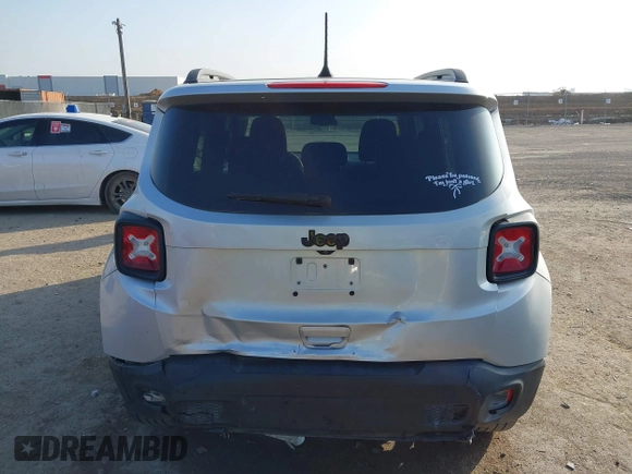2018 Jeep Renegade Latitude with VIN ZACCJABB5JPJ51584, listed as a IAAI auction lot 41538967 with 85,592 mi miles and . Bid and sale history available at carsss.com. Image 16.