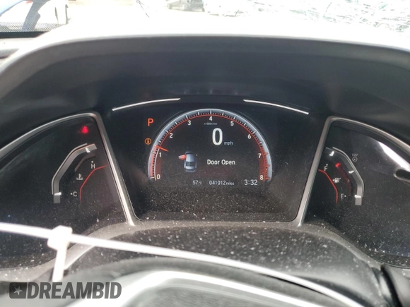 2019 Honda Civic Sedan Sport with VIN 2HGFC2F84KH536508, listed as a Copart auction lot 49632985 with 41,012 mi miles and Salvage Title. Bid and sale history available at carsss.com. Image 9.
