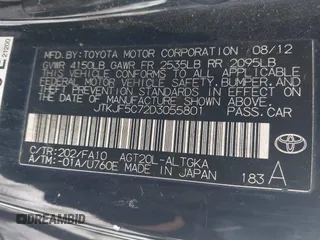 2013 Scion tC with VIN JTKJF5C72D3055801, listed as a IAAI auction lot 41102753 with 242,146 mi miles. Bid and sale history available at carsss.com. Image 9.