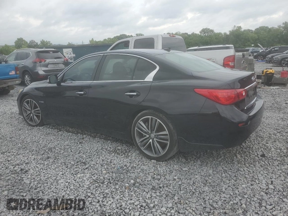 2014 Infiniti Q50 Hybrid Sport with VIN JN1AV7AP0EM691754, listed as a Copart auction lot 56005975 with 176,845 mi miles and Clean Title. Bid and sale history available at DreamBid. Image 2.