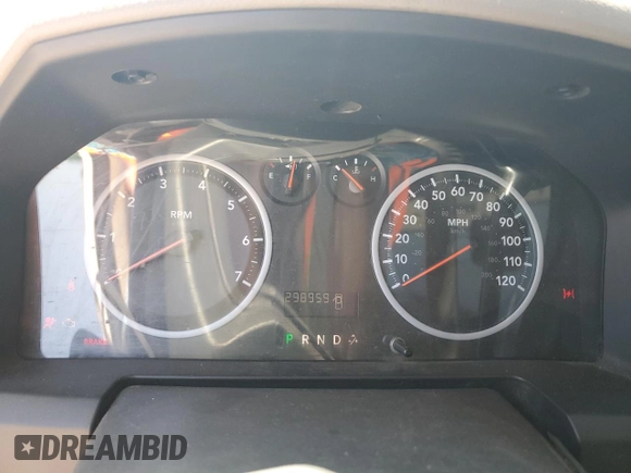 2009 Dodge 1500 Sport with VIN 1D3HB13T69J528522, listed as a Copart auction lot 54066225 with 298,959 mi miles and Salvage Title. Bid and sale history available at carsss.com. Image 9.