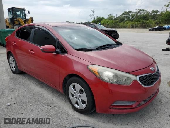 2015 Kia Forte LX with VIN KNAFX4A66F5406809, listed as a Copart auction lot 50513385 with 119,267 mi miles and Salvage Title. Bid and sale history available at DreamBid. Image 4.