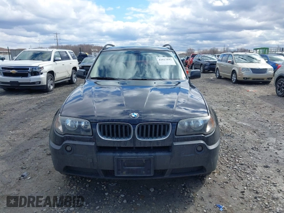 2005 BMW X3 3.0i with VIN WBXPA93425WD18369, listed as a IAAI auction lot 42027042 with 229,224 mi miles. Bid and sale history available at carsss.com. Image 6.