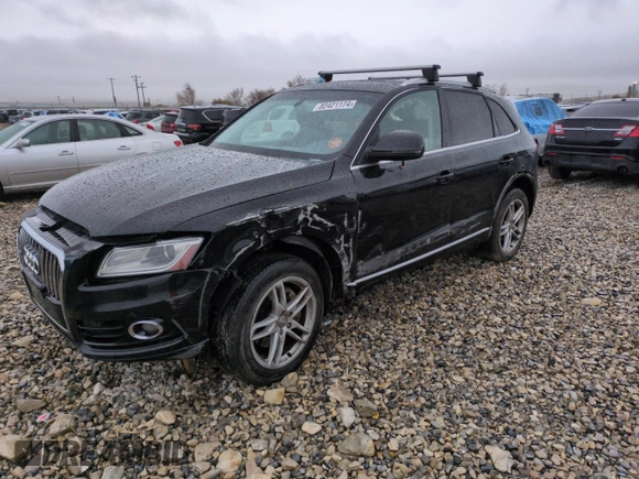2014 Audi Q5 Premium Plus with VIN WA1CMAFP3EA095354, listed as a Copart auction lot 82421174 with 146,500 mi miles and Salvage title. Bid and sale history available at DreamBid. Image 1.