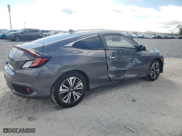 2017 Honda Civic Coupe EX-T with VIN 2HGFC3B37HH359901, listed as a Copart auction lot 46215145 with 148,603 mi miles and Salvage Title. Bid and sale history available at carsss.com. Image 3.