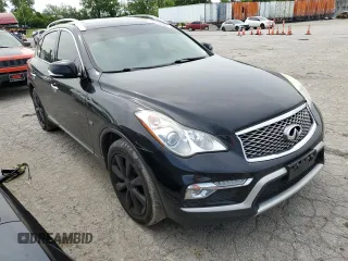 2017 Infiniti QX50 with VIN JN1BJ0RR0HM403944, listed as a Copart auction lot 52775794 with 105,916 mi miles and Salvage Title. Bid and sale history available at carsss.com. Image 4.