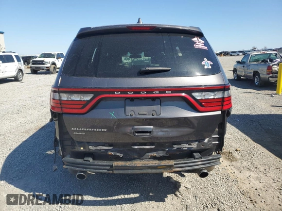 2015 Dodge Durango SXT with VIN 1C4RDJAGXFC750736, listed as a Copart auction lot 48340785 with 209,361 mi miles and Salvage Title. Bid and sale history available at DreamBid. Image 6.