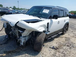 2021 Land Rover Defender with VIN SALE3ERU0M2038671, listed as a IAAI auction lot 42606135 with 79,051 mi miles and . Bid and sale history available at DreamBid. Image 2.