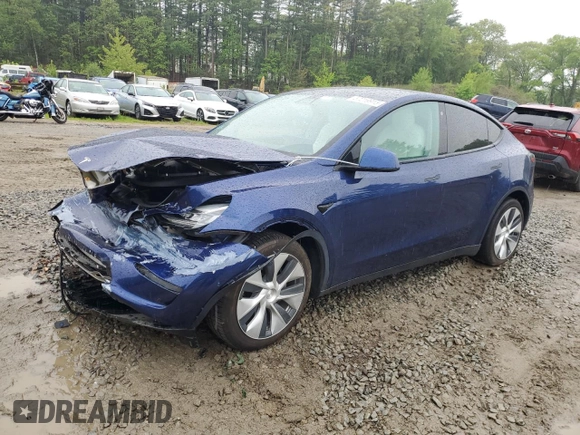 2022 Tesla Model Y Long Range z VIN 7SAYGDEE6NF318808, wystawiony jako Copart lot #57219915 z przebiegiem Nie podano mil oraz Szkoda całkowita • Salvage title. Historia ofert i sprzedaży dostępna na DreamBid. Obrazek 1.