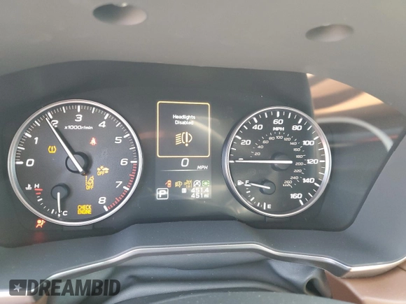 2025 Subaru Outback Touring with VIN 4S4BTAPC0S3236358, listed as a Copart auction lot 56849645 with 451 mi miles and Salvage title. Bid and sale history available at DreamBid. Image 9.