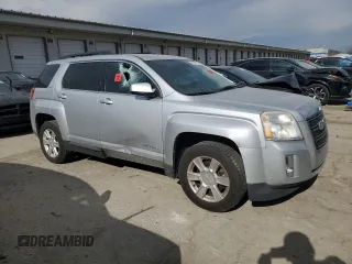 2012 GMC Terrain SLT-1 with VIN 2GKALUEK0C6169321, listed as a Copart auction lot 46476115 with 176,616 mi miles and Salvage Title. Bid and sale history available at DreamBid. Image 4.