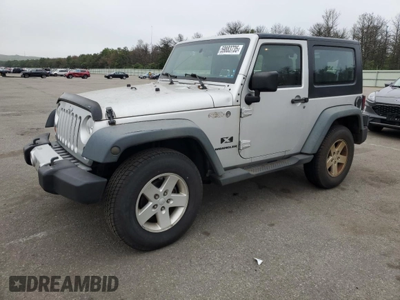 2008 Jeep Wrangler X z VIN 1J4FA24188L648342, wystawiony jako Copart lot #59883735 z przebiegiem 166 889 mil mil oraz Czysty tytuł • Clean title. Historia ofert i sprzedaży dostępna na DreamBid. Obrazek 1.