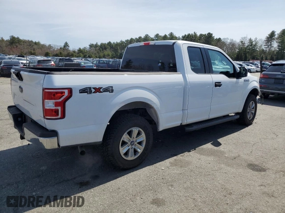2018 Ford F-150 XL with VIN 1FTEX1EB8JFC67368, listed as a Copart auction lot 51471865 with 63,622 mi miles and Salvage Title. Bid and sale history available at DreamBid. Image 3.