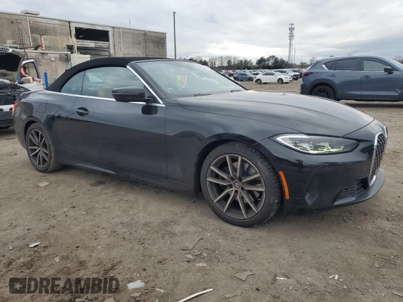 2021 BMW 4 Series 430i with VIN WBA23AT04MCG07881, listed as a Copart auction lot 85674914 with 20,812 mi miles and Salvage title. Bid and sale history available at DreamBid. Image 4.