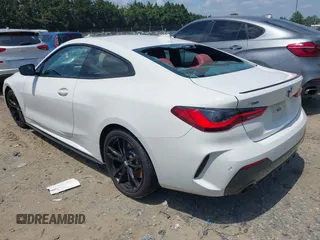 2023 BMW 4 Series 430i xDrive with VIN WBA73AP06PCM13452, listed as a IAAI auction lot 42546869 with 42,625 mi miles and . Bid and sale history available at DreamBid. Image 3.