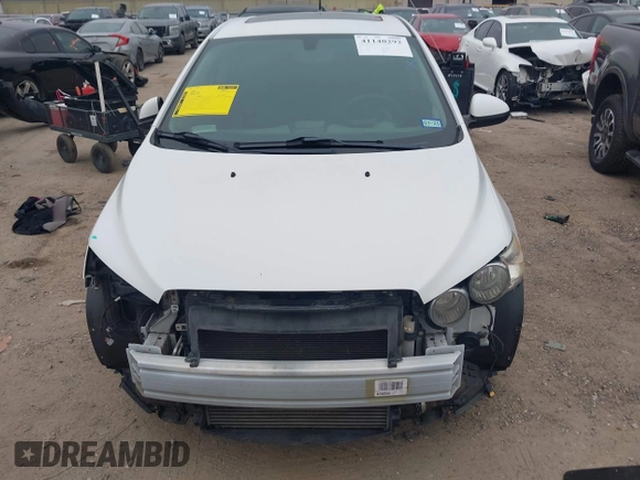 2014 Chevrolet Sonic LT with VIN 1G1JC6SB2E4215465, listed as a IAAI auction lot 41140292 with 93,224 mi miles. Bid and sale history available at carsss.com. Image 12.