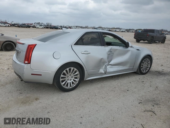 2012 Cadillac CTS Premium with VIN 1G6DP5E31C0120507, listed as a Copart auction lot 47694635 with 104,422 mi miles and Salvage title. Bid and sale history available at DreamBid. Image 3.