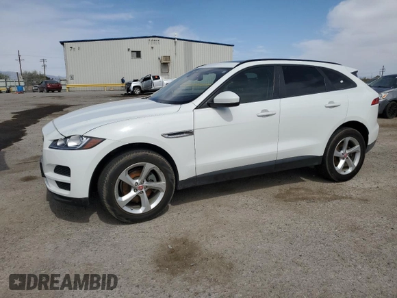 2018 Jaguar F-Pace 20d Premium with VIN SADCJ2FN8JA257934, listed as a Copart auction lot 58403795 with 99,950 mi miles and Clean title. Bid and sale history available at DreamBid. Image 1.