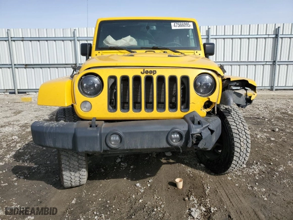 2015 Jeep Wrangler Unlimited Sahara with VIN 1C4BJWEG1FL643544, listed as a Copart auction lot 47566095 with 80,750 mi miles and Salvage Title. Bid and sale history available at carsss.com. Image 5.