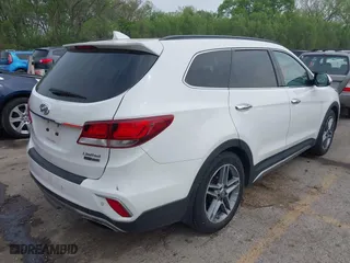 2017 Hyundai Santa Fe Limited Ultimate with VIN KM8SRDHF8HU208593, listed as a IAAI auction lot 42081150 with 129,112 mi miles. Bid and sale history available at carsss.com. Image 4.
