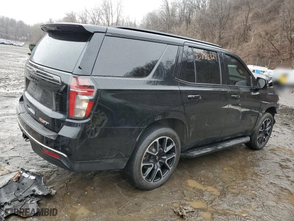 2022 Chevrolet Tahoe RST with VIN 1GNSKRKD4NR326241, listed as a Copart auction lot 43886324 with 50,465 mi miles. Bid and sale history available at carsss.com. Image 3.