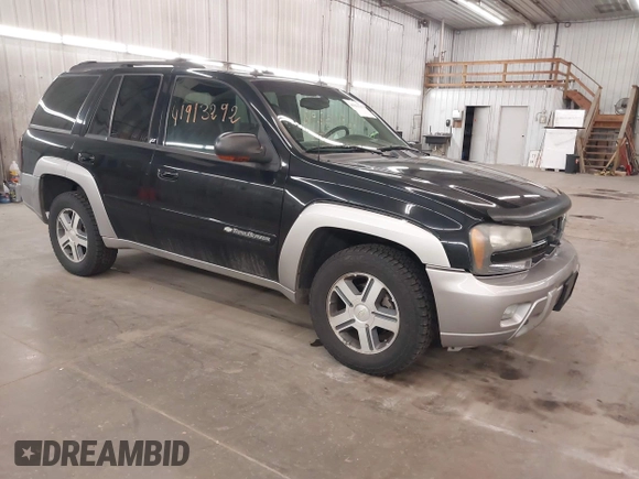2004 Chevrolet TrailBlazer LS with VIN 1GNDT13S942308362, listed as a IAAI auction lot 41913292 with 153,458 mi miles. Bid and sale history available at carsss.com. Image 1.