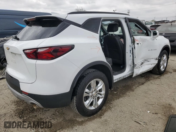 2020 Chevrolet Blazer LT with VIN 3GNKBDRS0LS646514, listed as a Copart auction lot 54405445 with 82,321 mi miles and Salvage title. Bid and sale history available at DreamBid. Image 3.